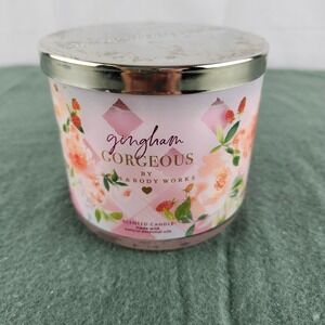 Bath & Body Works Candle - Gingham Gorgeous - 14.5 oz 3 Wick